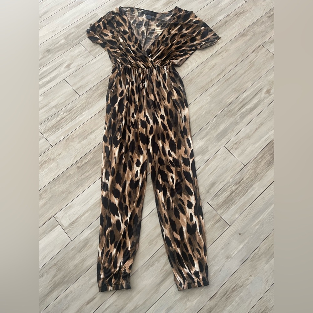 Kardashian Leopard Jumpsuit